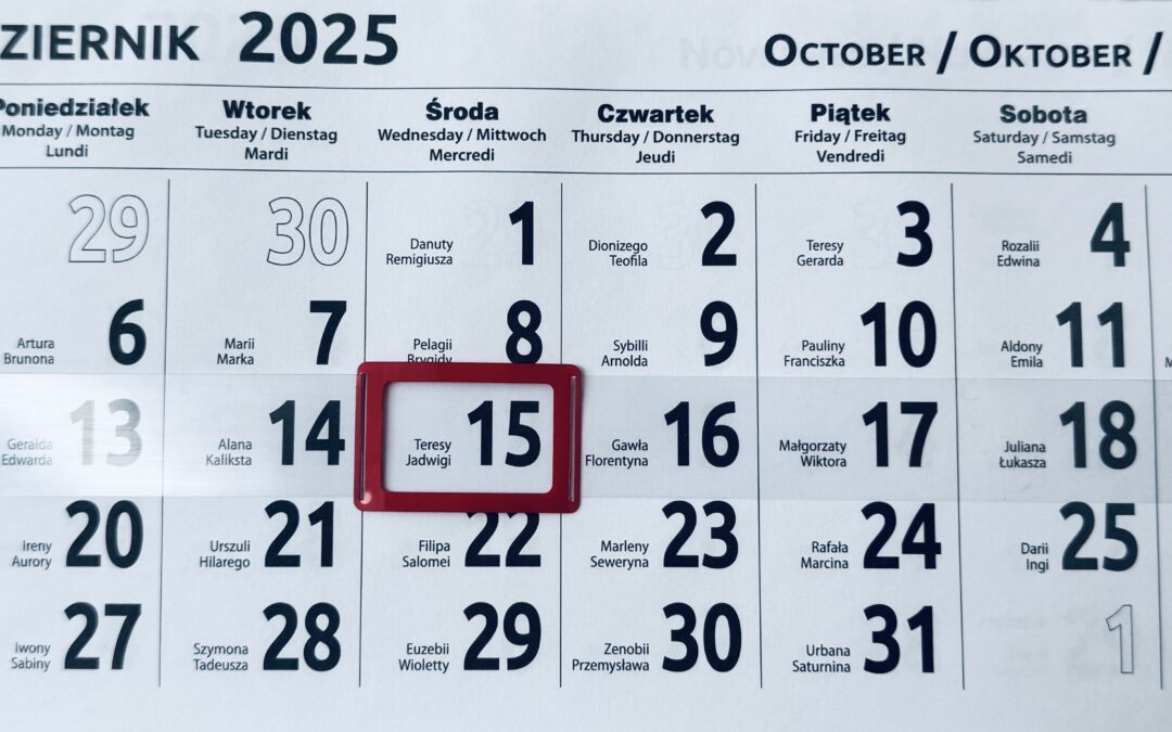 Kancelaria komornicza dnia 15 października 2025r. nieczynna