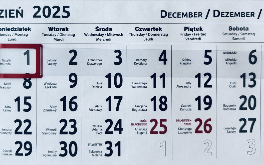 Kancelaria komornicza dnia 01 grudnia 2025r. nieczynna